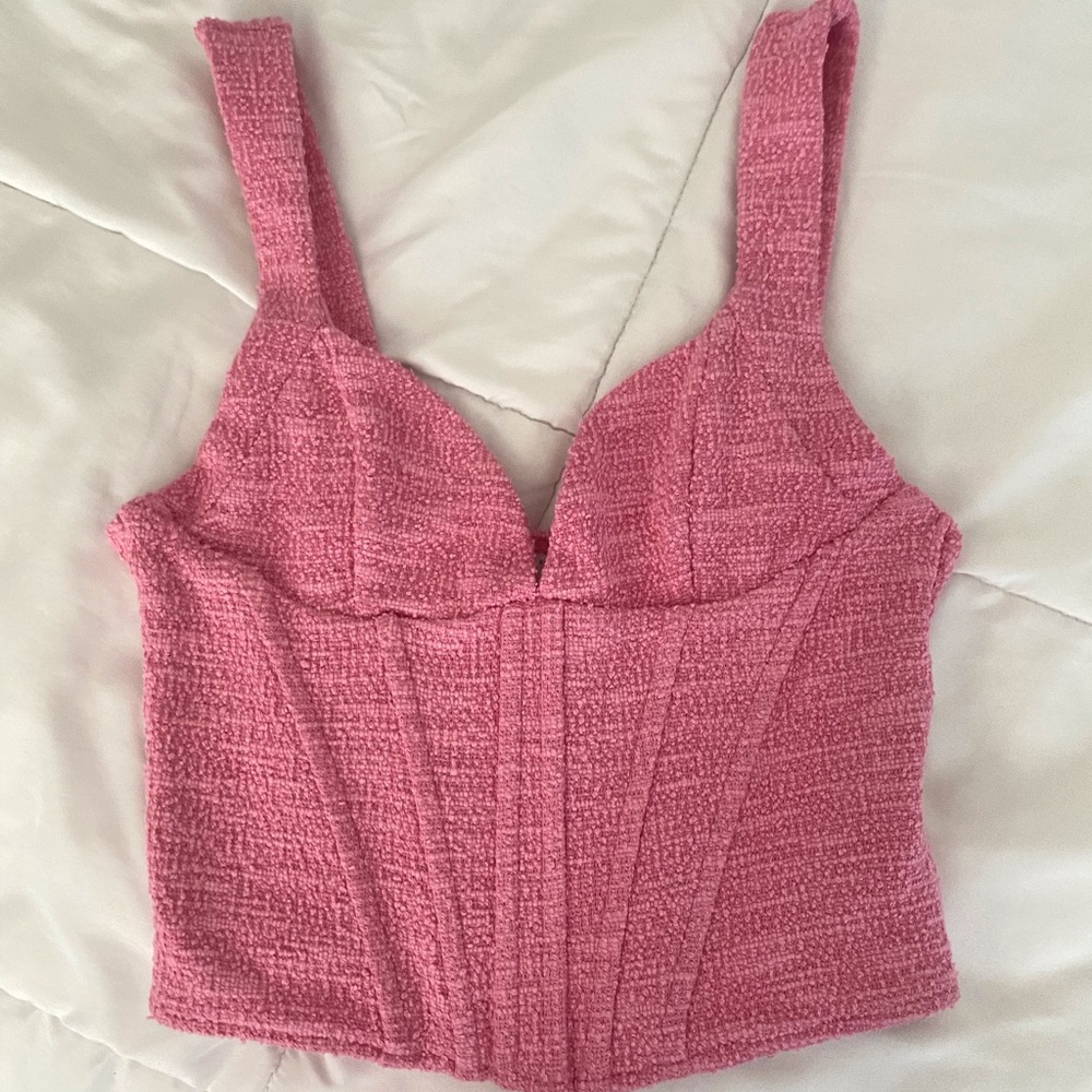 Zara Pink Corset Top